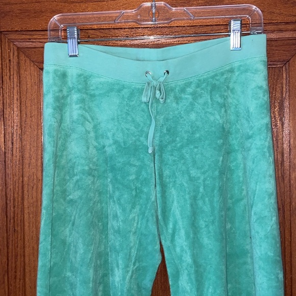 Juicy Couture small petit; green; terry Chica capri track pant - Picture 3 of 7